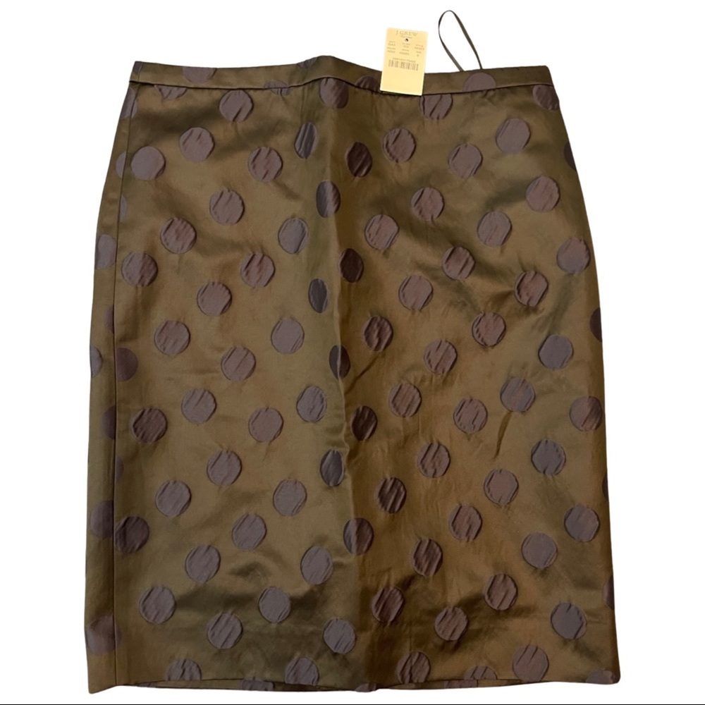 J Crew polka dot pencil skirt